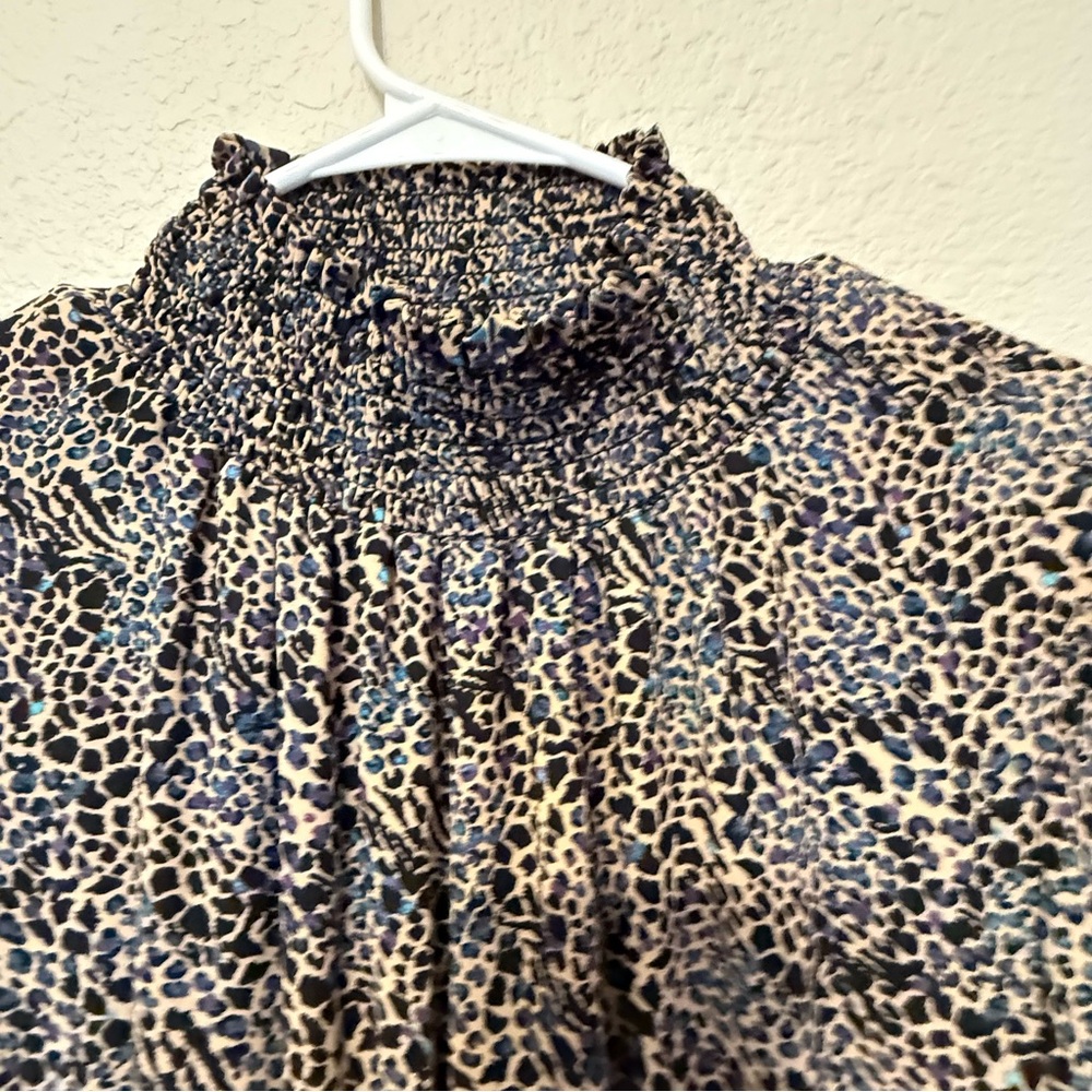 XXL Mock neck maxi dress with cheetah print - Free Press. - Picture 10 of 14